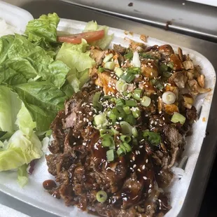 4. Beef and Chicken Plate