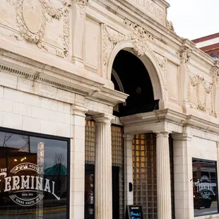 the entrance to the terminal