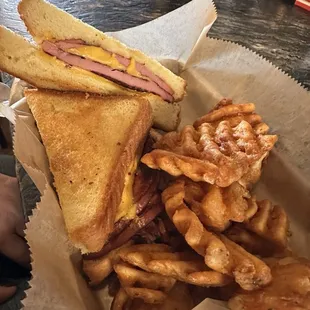 Fried Bologna Sandwich