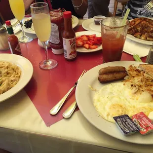 Great tasting breakfast on the terrace.