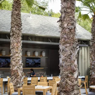 The Terrace Café seating and bar