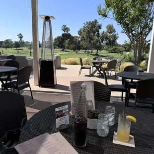 Drinks on the patio!