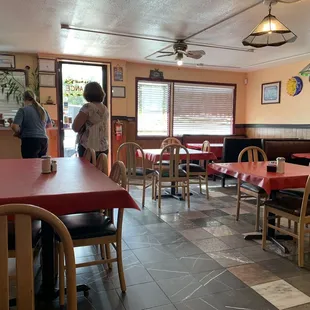 the interior of the restaurant