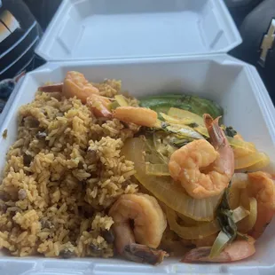 Shrimp Mofongo-Delicious