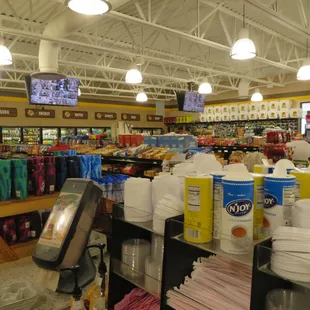  the inside of a grocery store