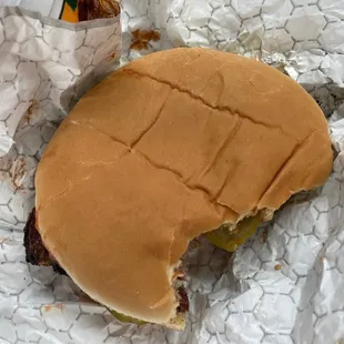 Sliced brisket burger but was suppose to be chopped