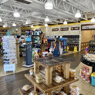 the inside of the store