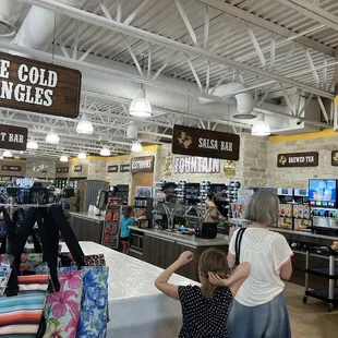 people shopping in the store