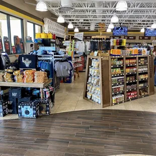 the inside of the store