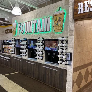 Fountain drink area...