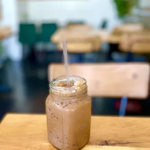 The Thai iced coffee is smooth and rich and won't leave you over-caffeinated