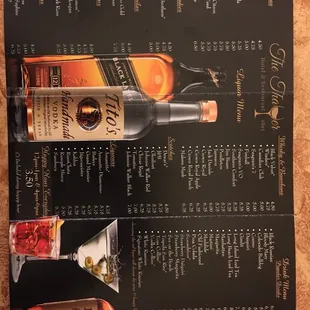 Liquor Menu