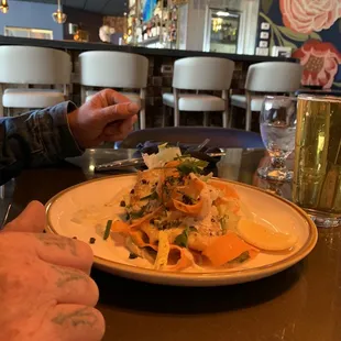 This is what my husband had not sure what it was called but it was fish and it was good.