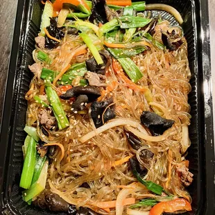 ~Japchae~ (Korean Glass Noodles-$15)