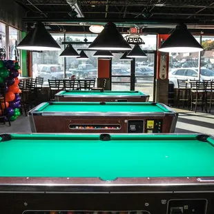 Pool Tables at The Thirsty Gnome