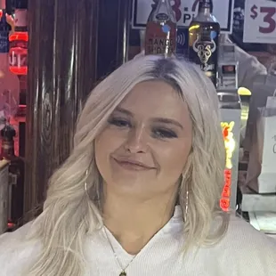 Meet Cameron, she has been a delight to have working for us.  She works Friday and Saturday nights.