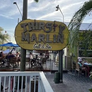 Outside patio, Thirsty Marlin, Palm Harbour