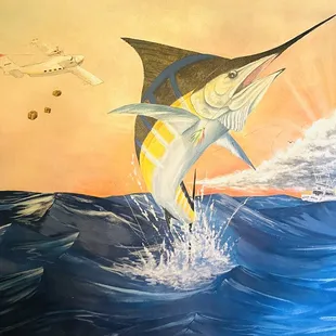 Wall art, Thirsty Marlin, Palm Harbour