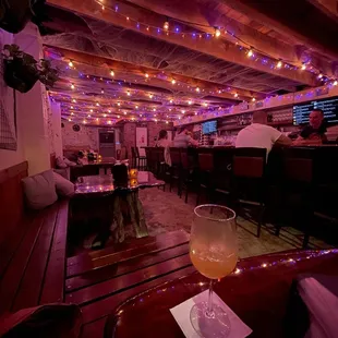Bar Area at Night