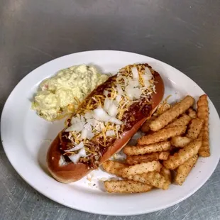 Stuffed Chili Cheese Dog