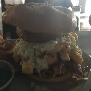 The Big House burger.  Can YOU handle it?