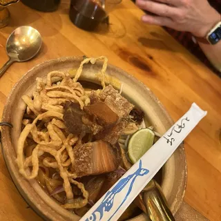 Khao Soi Moo Krob (Crispy Pork)