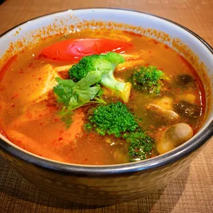 Tom Yum Soup(Vegetarian Style)