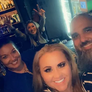 Us w our new friend, the best bartender.... JESS!
