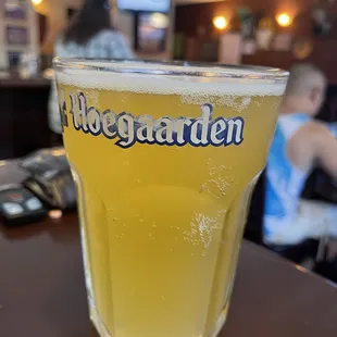 a glass of beer