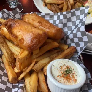 Fish and Chips| Crispy batter, great cook in the fish and the chips are awesome