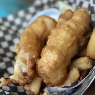 Salmon, Cod & Chips