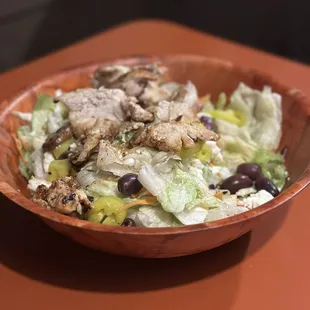 North Macedonian Salad with chicken