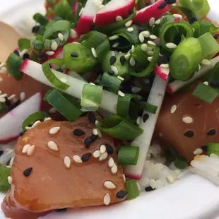 Poke Tuna Bowl close-up