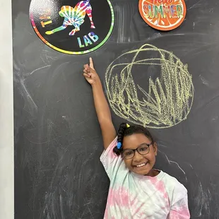 The chalkboard was a hit!