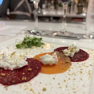 Beet carpaccio