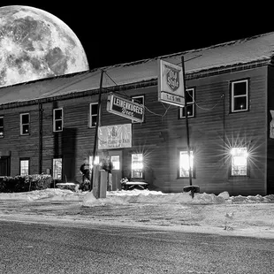 a full moon in the sky