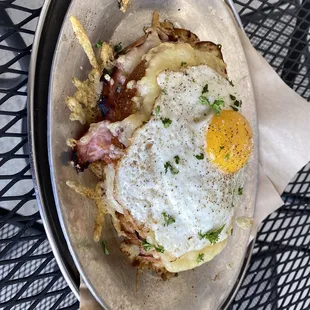 Croque Madame - Sunday Brunch - March 6, 2021 -- showstopper of a brunch offering.       Absolutely delicious!    Perfectly executed