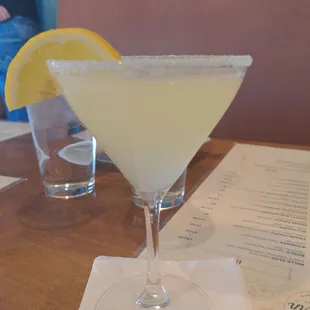 Lemon drop with Chopin vodka