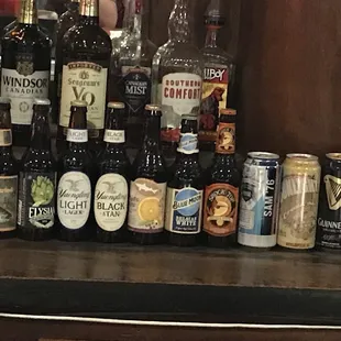 Beers and spirits