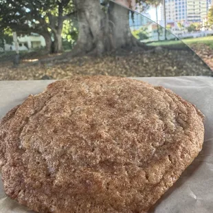 Vegan snickerdoodle cookie