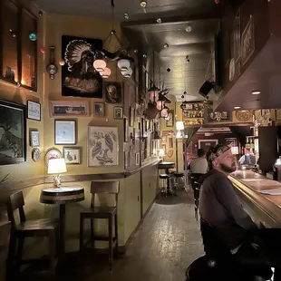 a man sitting at a bar