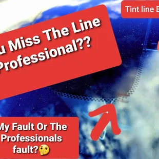 The line where we marked it and where the tint visor was placed? Hmmm... seems way off dont you think .