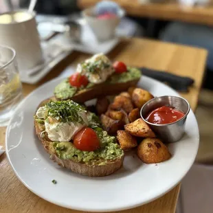 AVOCADO TOAST with a poached egg