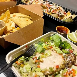 a variety of food items