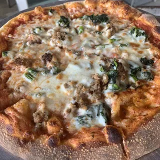 Sausage & Broccoli Rabe Pizza