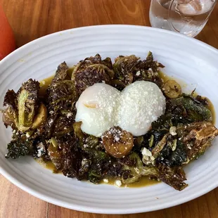 Brussel sprout hash w/ no pork belly