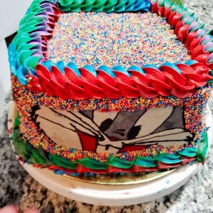 Her first cake! Love it