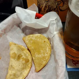 2 left, duck wontons