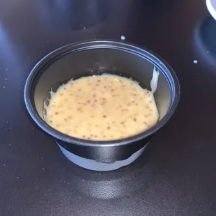 Honey Mustard Dip for Pretzels... Excellent, lots of hoarse radish...