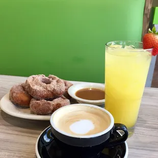 Rise &apos;n Shine Punch, Caramel Macchiato, and Churro Donuts